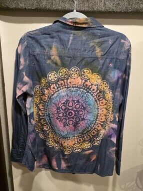 Upcycled Tie Dye Denim Shirt